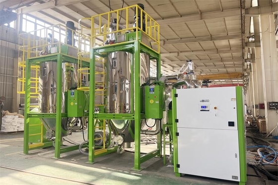 200 - 1000kg πλαστικός Crystallizer της PET στεγνωτήρας με τη συναρμολόγηση ασφάλειας και τον αυτόματο καθαρισμό