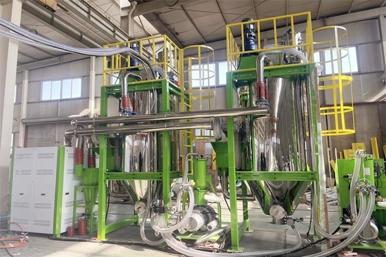 200 - 1000kg πλαστικός Crystallizer της PET στεγνωτήρας με τη συναρμολόγηση ασφάλειας και τον αυτόματο καθαρισμό