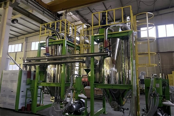 100-1000 Kg/H PET Crystallizer στεγνωτήρας με το πολυ σύστημα σκηνικής διήθησης