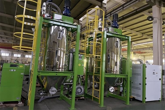 100-1000 Kg/H PET Crystallizer στεγνωτήρας με το πολυ σύστημα σκηνικής διήθησης